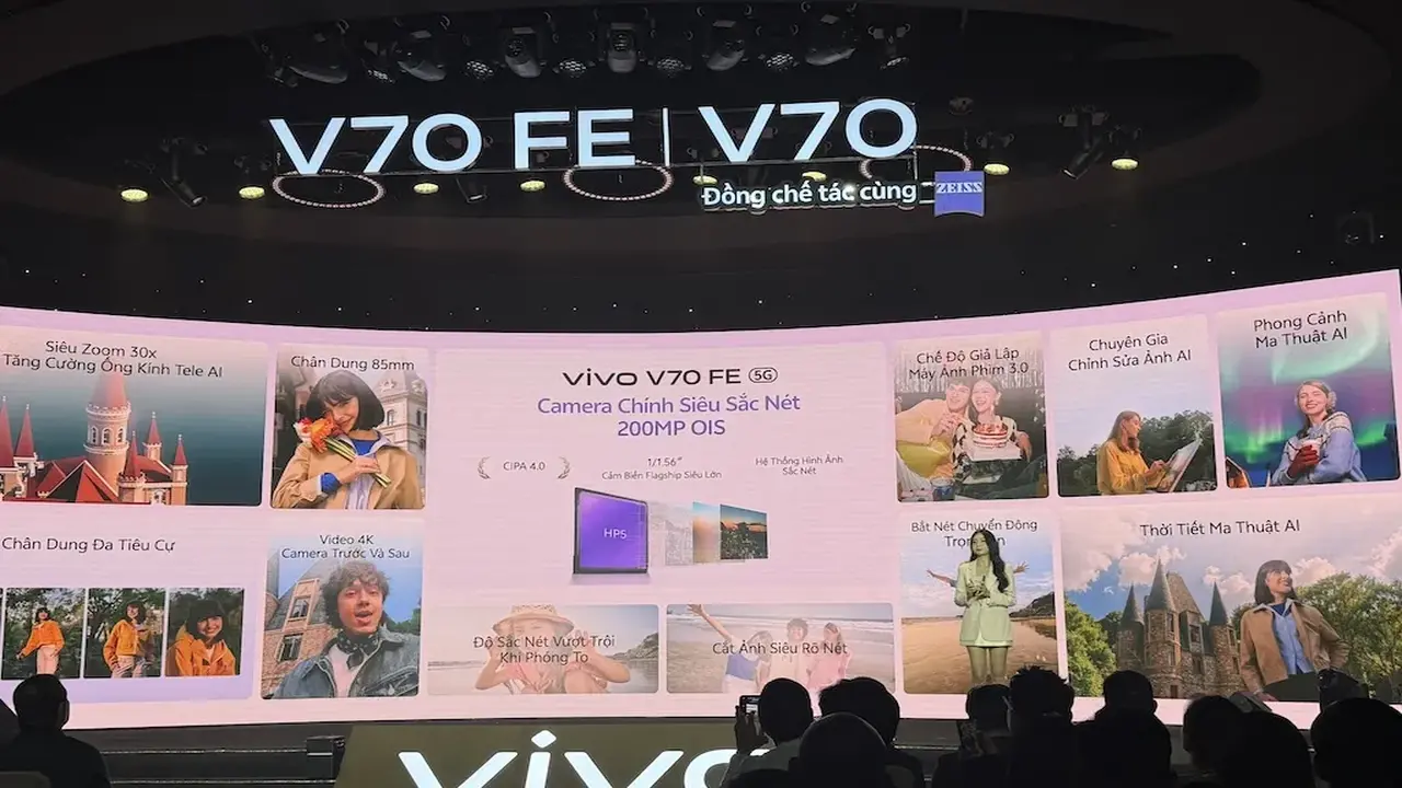 مواصفات تصوير استثنائية في هاتفي Vivo V70 و Vivo V70 FE الجديدين